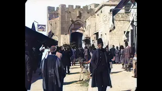 Jerusalem 1897 📽 very old Lumière footage  restored with AI