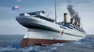 HMHS Britannic sinks|| sped up