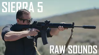 The raw sounds of the Sierra-5 silencer
