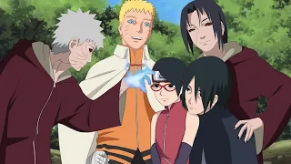 Obito gets revived to see Naruto,Sarada and Sasuke | Itachi and Obito decide to train Sarada