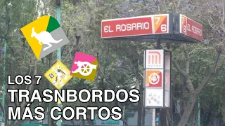 Los 7 Transbordos MÁS CORTOS del Metro CDMX