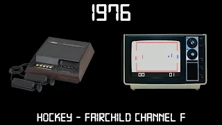 Gaming Through The Ages Phase 1 - 1976 - Hockey - Fairchild Channel F