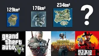 😱 COMPARISON OF MAP SIZES OF THE VIDEO GAME WORLDS