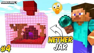 Finally Found THE NETHER JAR in Minecraft [Bottle Survival Episode 4]