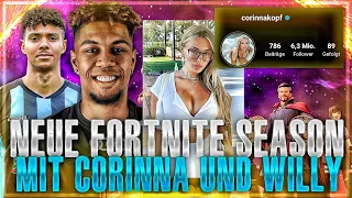 NEUE FORTNITE SEASON MIT CORINNA KOPF & WILLY!🔥👀 DIRTY Talks, Nummer geklärt etc.😏