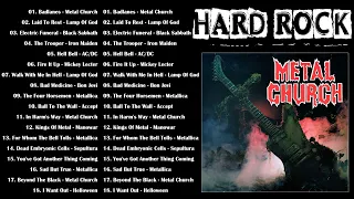 HARD ROCK | Hard Rock 70s 80s 90s Playlist || Metal Church, Deep Purple, Iron Maiden, AC/DC, Manowar