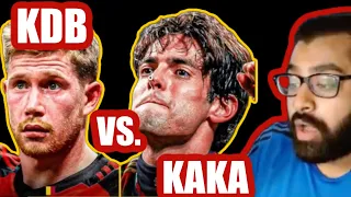 American Reacts to Kevin De Bruyne and Kaká (WHO IS BETTER?!) #football #reaction #soccer
