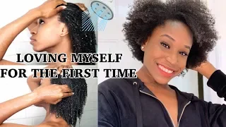 i washed my 4c natural hair for the first time...
