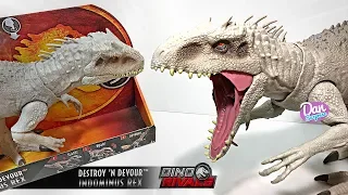 The Destroy & Devour Indominus Rex! New Jurassic World Fallen Kingdom with Lights Sounds!