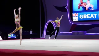 Hanna Sanz, Franklin - BRONZE - Junior MxP Dynamic Final - 2019 Acrobatic European Championships