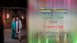 🔴Live Wedding ceremony of ਗਗਨਜੋਤ ਕੌਰ 💖ਮਨਪ੍ਰੀਤ ਸਿੰਘ || Ninder Photography Bora 98770 17009