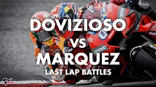 Déjà vu? Dovizioso vs Marquez in last lap battles!