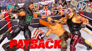 The Fiend vs Roman Reigns vs Braun Strowman - Action Figure Match! Universal Championship!