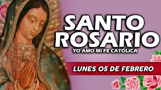 ❤️SANTO ROSARIO DE HOY LUNES 05 DE FEBRERO DE 2024🌷Rosario a la Virgen  María🌹Yo Amo❤️Mi Fe Católica