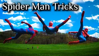 25 Spider Man Kicks Flips & Twists