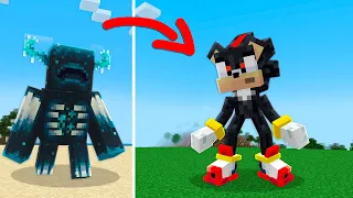 Transformei os MOBS em SONIC No Minecraft