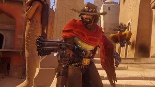 Overwatch  Маккри (Mccree) все облики, эмоции, победные позы, лучшие моменты матча Овервотч