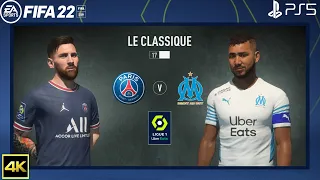 FIFA 22 | PSG Vs Marseille | Ligue 1 2021/22 | 4k Gameplay