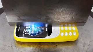 EXPERIMENT HYDRAULIC Guillotine 100 TON vs NOKIA 3310