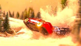 1/64 Scale Diecast Winter & Snow Rally Crashes PART 1 - Super Slow Motion 1000fps