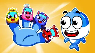 Car Finger Family Song 🚒 🚓 🚑🖐🏻 Rescue Team Vehicles | +More Best Kids Songs by Coco Rhymes