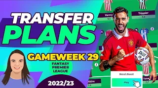 FPL GAMEWEEK 29 TRANSFER PLANS | Bench Boost ACTIVE! | FANTASY PREMIER LEAGUE 2022/23