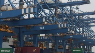 Asia’s first automated container terminal, at Port of Qingdao, China