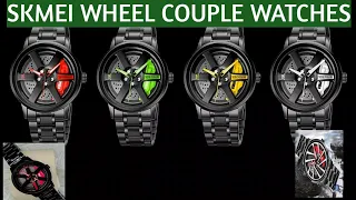 SKMEI Wheel Watch/ Spinning Wheel car Watch /Couple Wheel watch Rotating SKMEI Ladies