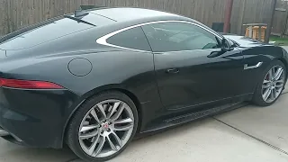 she took the Jaguar F-Type r