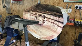 Woodturning a Huge Yew Blank Part 3 - Live!