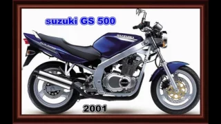 Suzuki GS 500 evolução com ficha técnica e top speed.