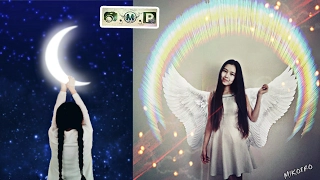 "Moon - Angel" - Қазақша Фотошоп Picsart. Урок фотошоп Picsart. Picsart tutorial editor,  edit