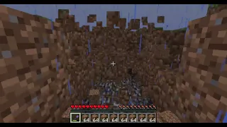 I Mined 8,199 Dirt / Grass Blocks In Only 9-10 Minutes.