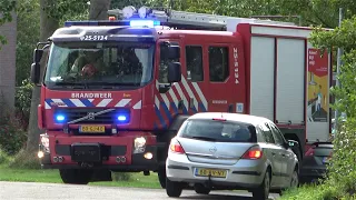 [MIDDELBRAND] PRIO1 Aankomst Brandweer Lelystad bij een Woningbrand in de Wijk Kamp! 255134 256091