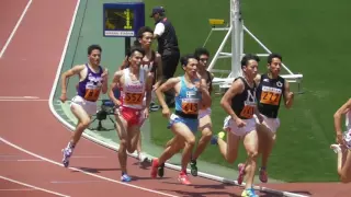 関東インカレ男子1部800ｍ準決勝1組　2016.5.22