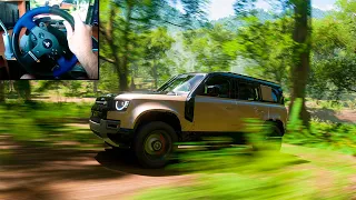 Land Rover Defender 110 X | Offroading - Forza Horizon 5 | Thrustmaster T150 RS gameplay