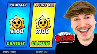 J'OUVRE MES 100 PRIX STARS SUR BRAWL STARS !! (Légendaire)