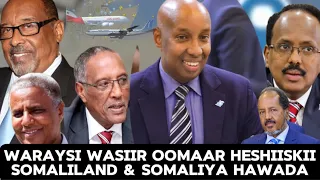 Waraysi Wasiir Oomaar Oo Ka Waramay Heshiiskii Hawada Somaliland & Somalia Muqdisho Logu Wareejiyay