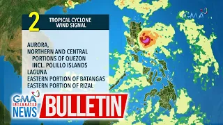 Nakataas pa rin ang signal no. 2 sa Aurora, Northern at Central... | GMA Integrated News Bulletin