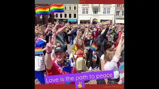 LOVE IS THE PATH TO PEACE ✌️🏳️‍🌈❤️ ODENSE PRIDE 2023