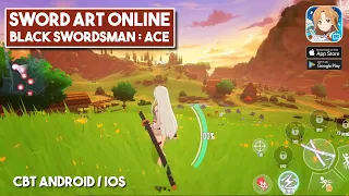 Sword Art Online Black Swordsman: Ace Gameplay Android / iOS MMORPG (CBT)