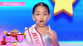 Mini Miss U Natalia shows off her prepared speech | It's Showtime Mini Miss U