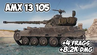 AMX 13 105 - 4 Frags 8.2K Damage - Unexpected damage! - World Of Tanks