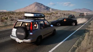 BeamNG Drive - Overtaking Car Crashes #23