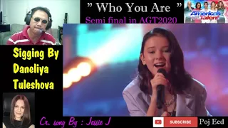 Daneliya Tuleshova ( Данэлия ) Sings a "Who You Are" in America's Got Talent 2020 / THAI REACTION