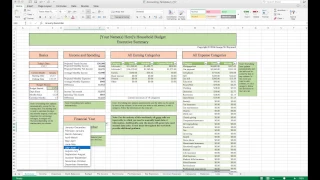 Household Budget Template and Tutorial (Excel)