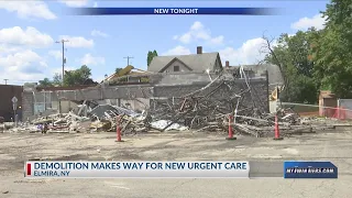 Demolition occurred today on the old 7-Eleven that will be a new Wellnow Urgent Care