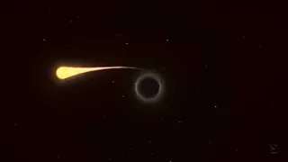 black hole devouring an entire star