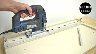 How To Make a Jigsaw Cutting Station | DIY Jigsaw Guide Cutting Station