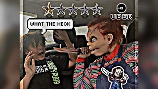 Chucky Uber Disguise prank!!